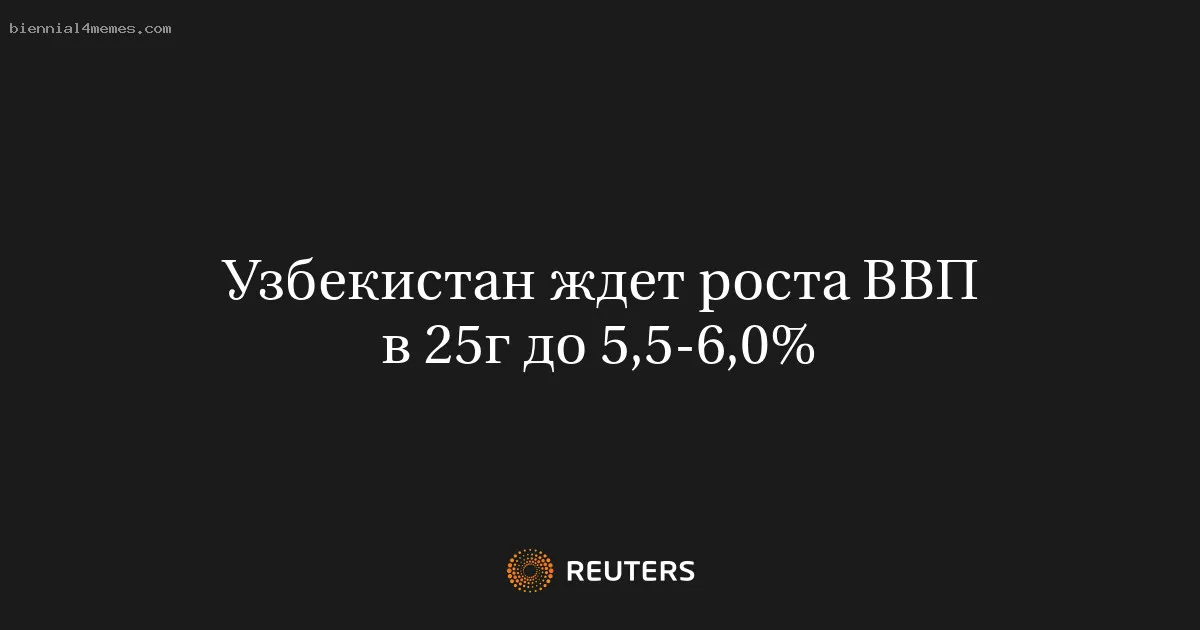 
								Узбекистан ждет роста ВВП в 25г до 5,5-6,0%			