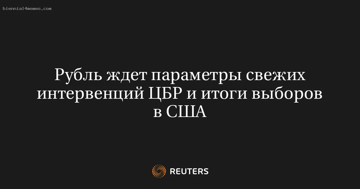 Рубль ждет параметры свежих интервенций ЦБР и итоги выборов в США