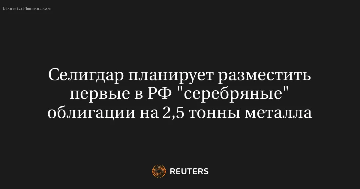 
								Селигдар планирует разместить первые в РФ "серебряные" облигации на 2,5 тонны металла			