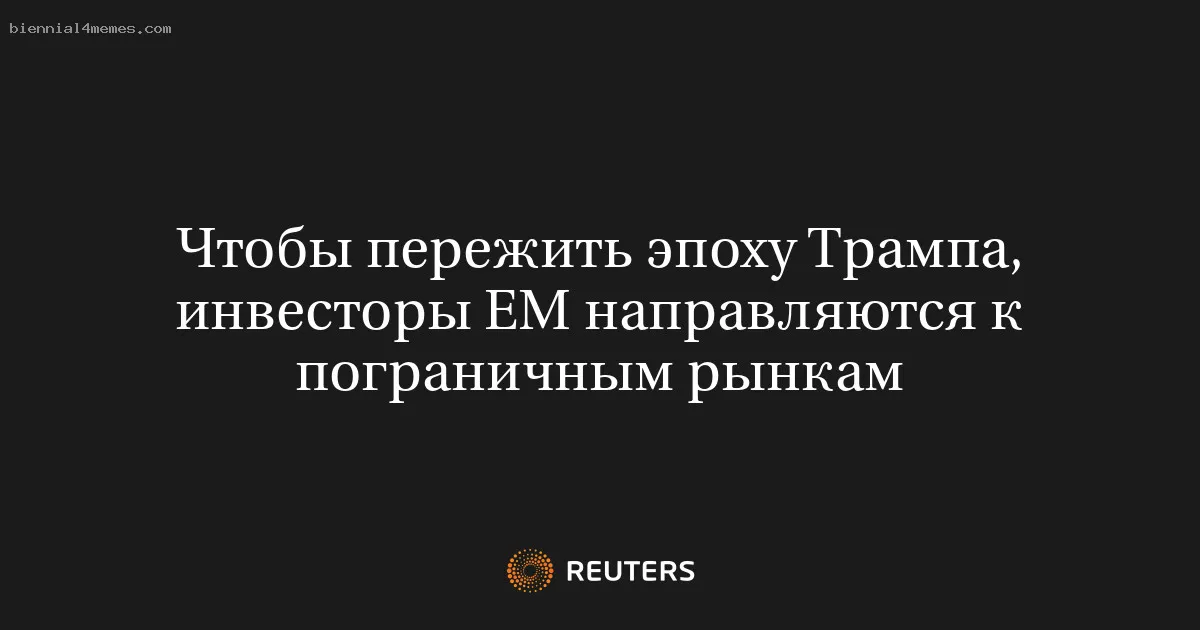 Чтобы пережить эпоху Трампа, инвесторы ЕМ направляются к пограничным рынкам