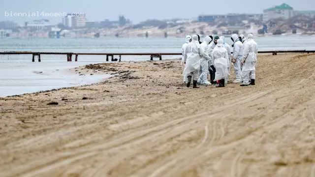 МЧС зафиксировало новые выбросы мазута на 17 участках побережья Черного моря